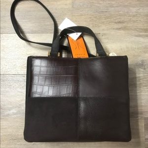 NEW VINTAGE Purse // Brown Patchwork